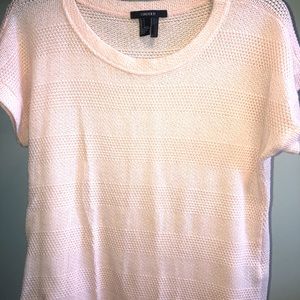 Pastel Pink Short Sleeve Sweater